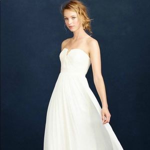 J.Crew Nadia Dress long silk chiffon